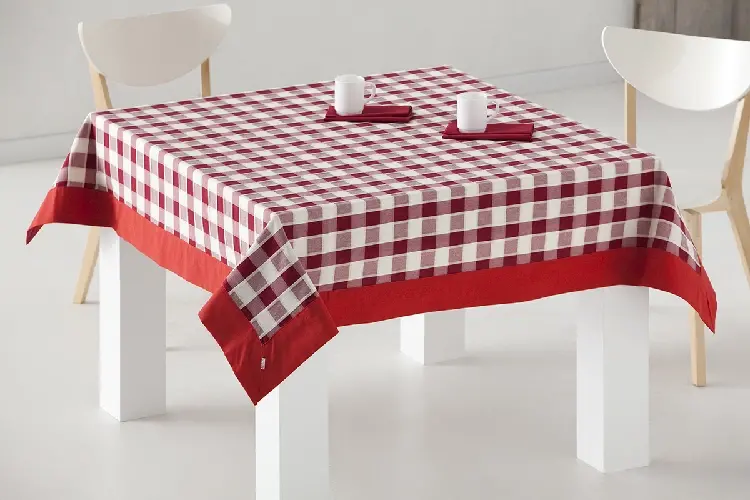 Es Tela Tejido Rioja Hilo Tintado