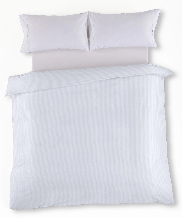 Es Tela Funda Nórdica Satén Listado 300 Hilos Estelia Colors