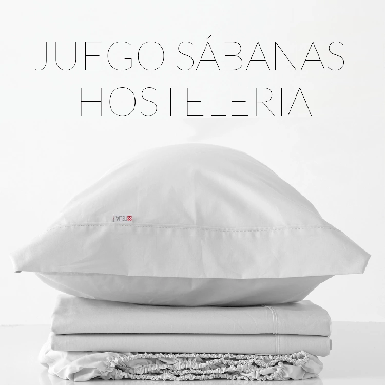 Es tela Juego de sábanas hostelería percal 200 hilos