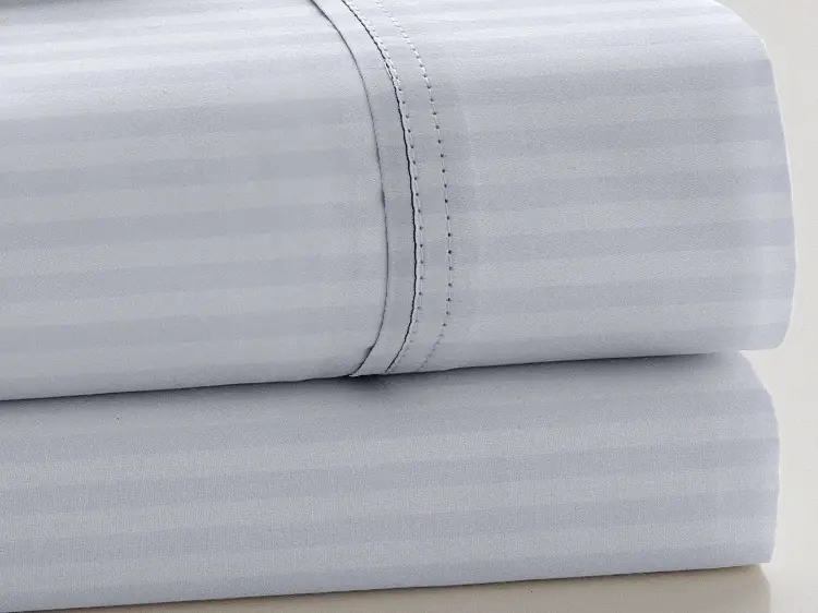 Es tela Juego de sábanas satén listado de 300 hilos