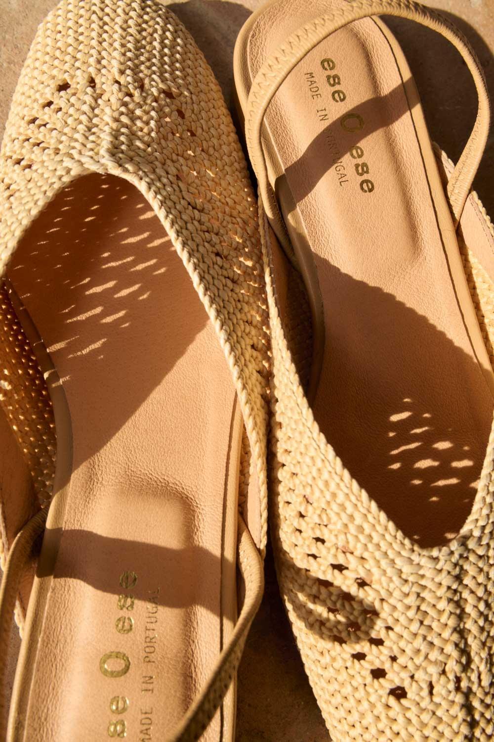 Eseoese BAILARINA RAFIA SLINGBACK