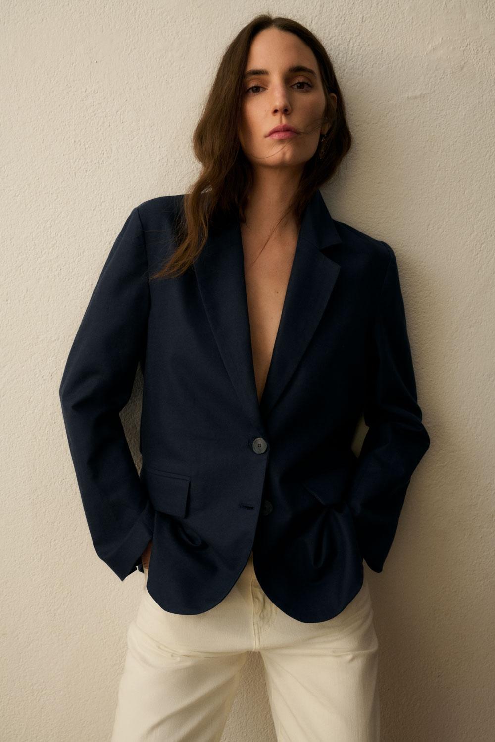 Eseoese BLAZER ALGODÓN HABANA