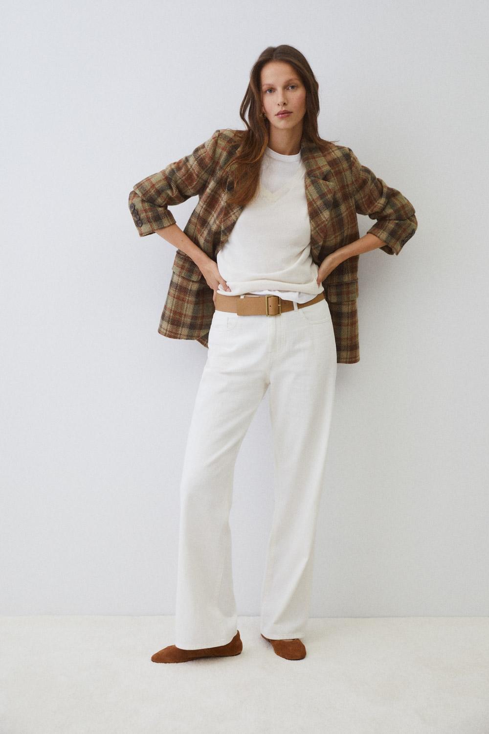 Eseoese BLAZER LANA MANTECO SHETLAND