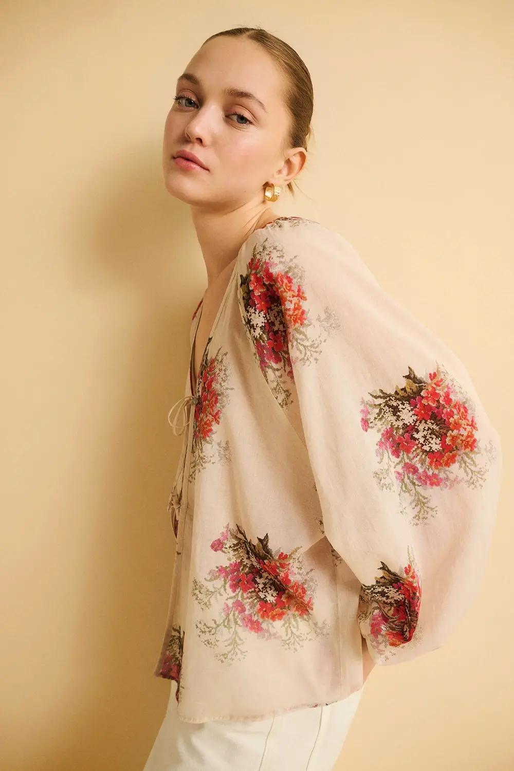 Eseoese BLUSA ALGODÓN BOUQUET