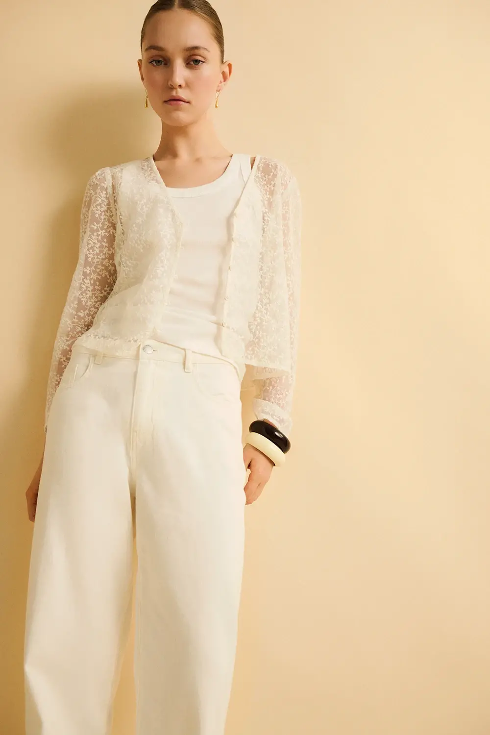 Eseoese CAMISA BORDADOS SAPPHIRE