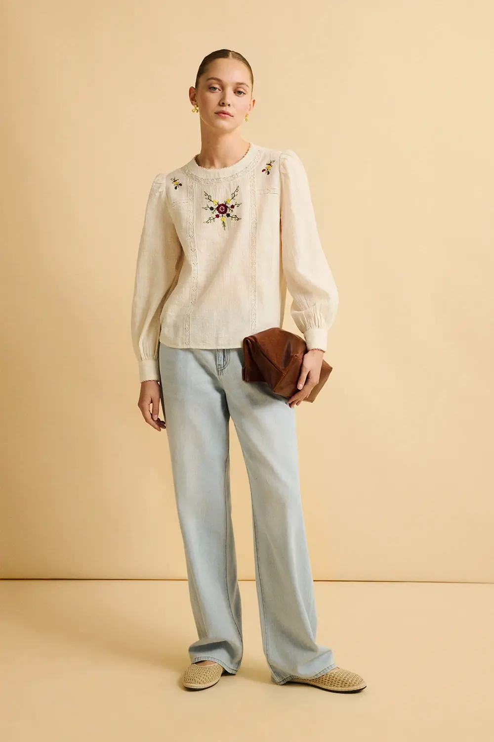 Eseoese CAMISA ROMÁNTICA AMEDIE