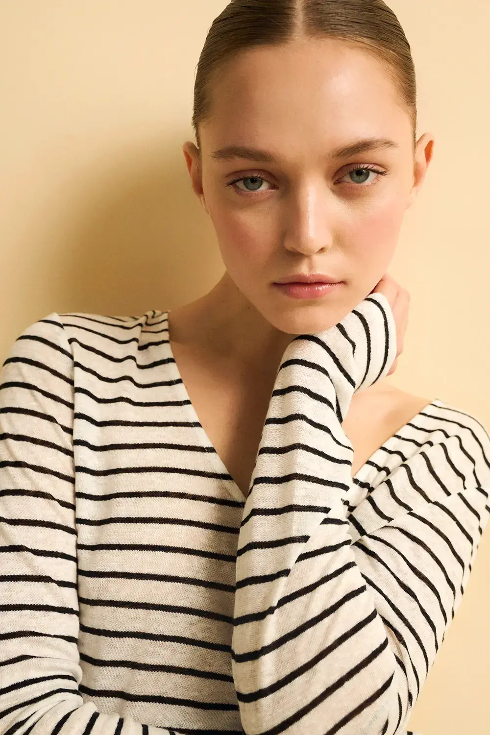 Eseoese CAMISETA LINO LINEN STRIPES