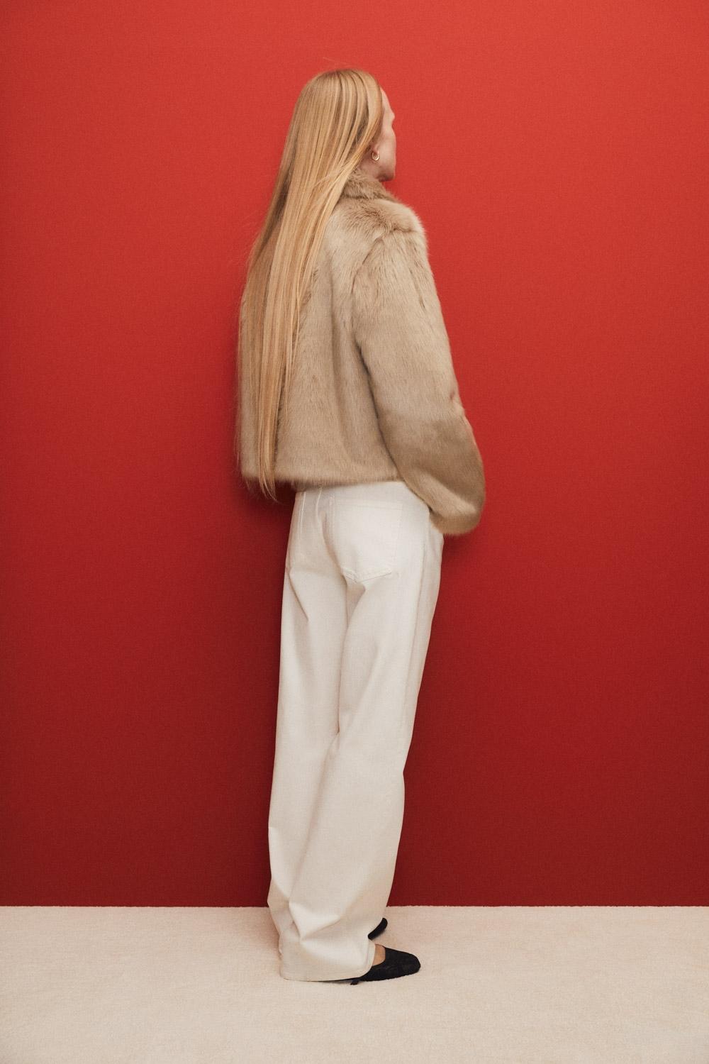 Eseoese CHAQUETA EFECTO PELO GARNER