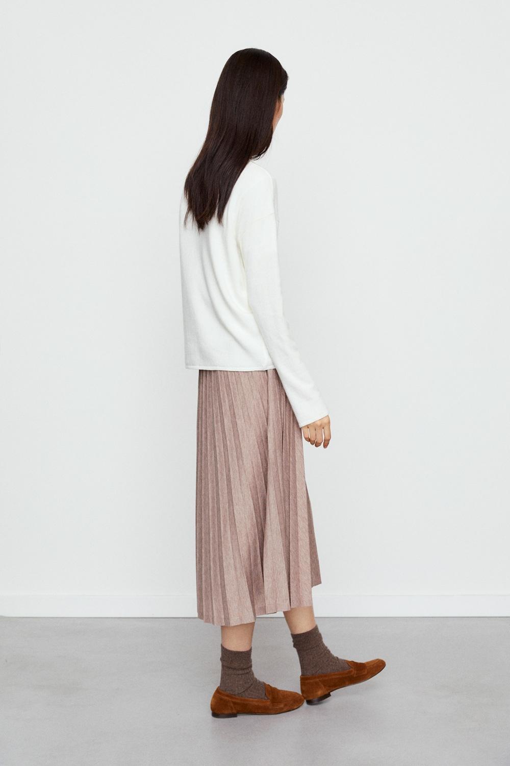 Eseoese FALDA MIDI PLISADA SANDY