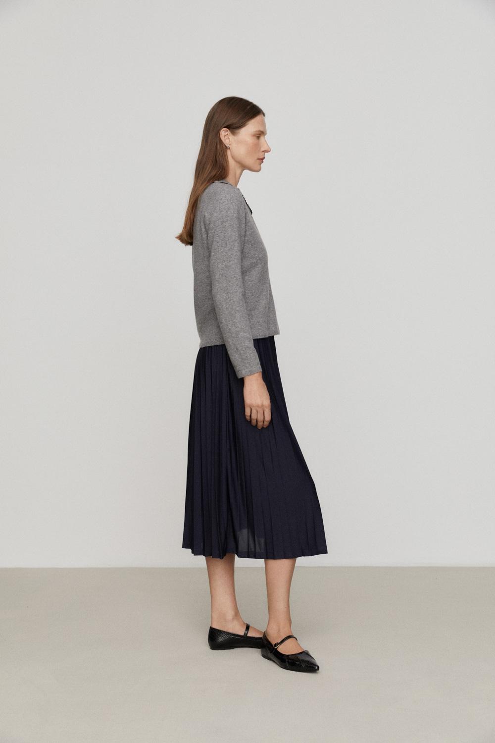 Eseoese FALDA MIDI PLISADA SANDY