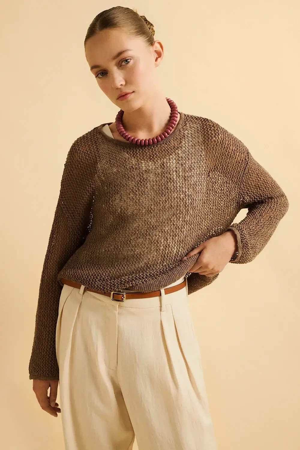 Eseoese JERSEY CROCHET FISHER