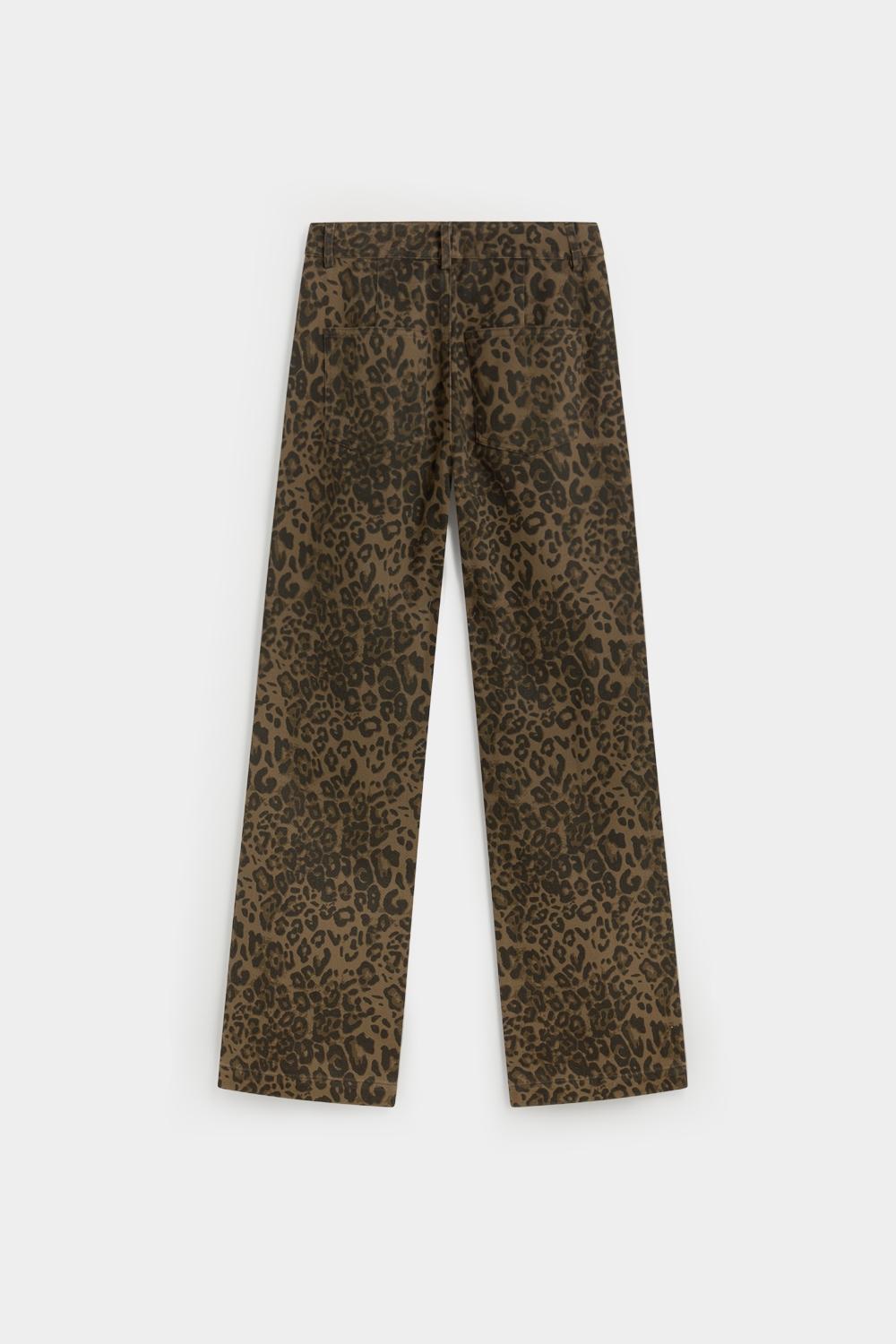Eseoese PANTALÓN LEOPARDO