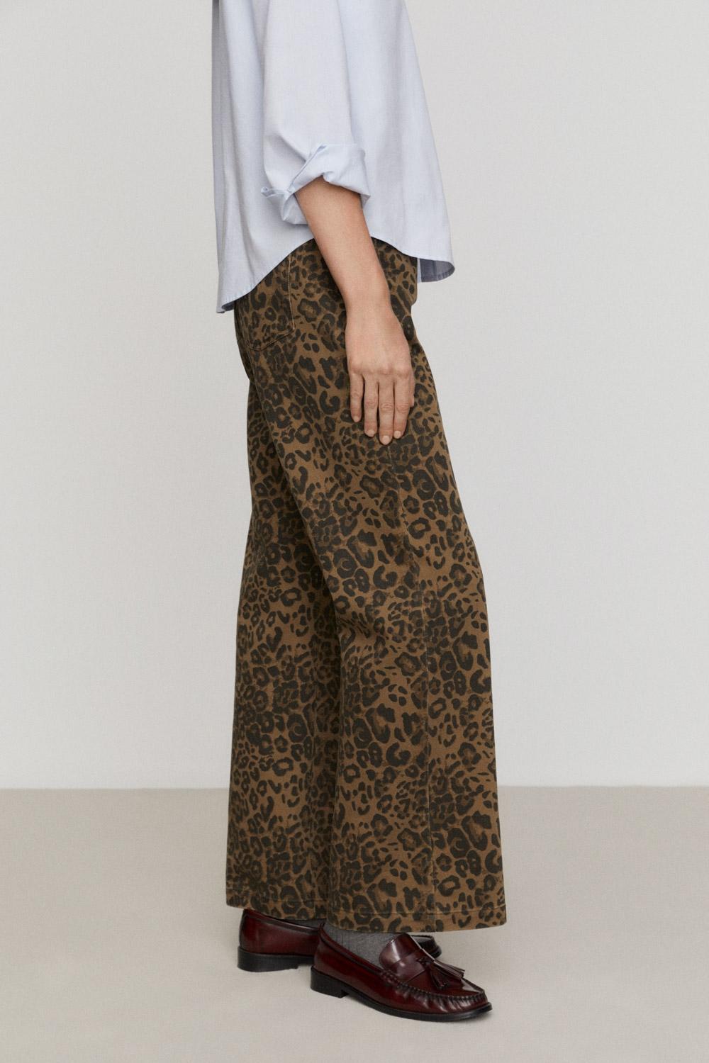 Eseoese PANTALÓN LEOPARDO