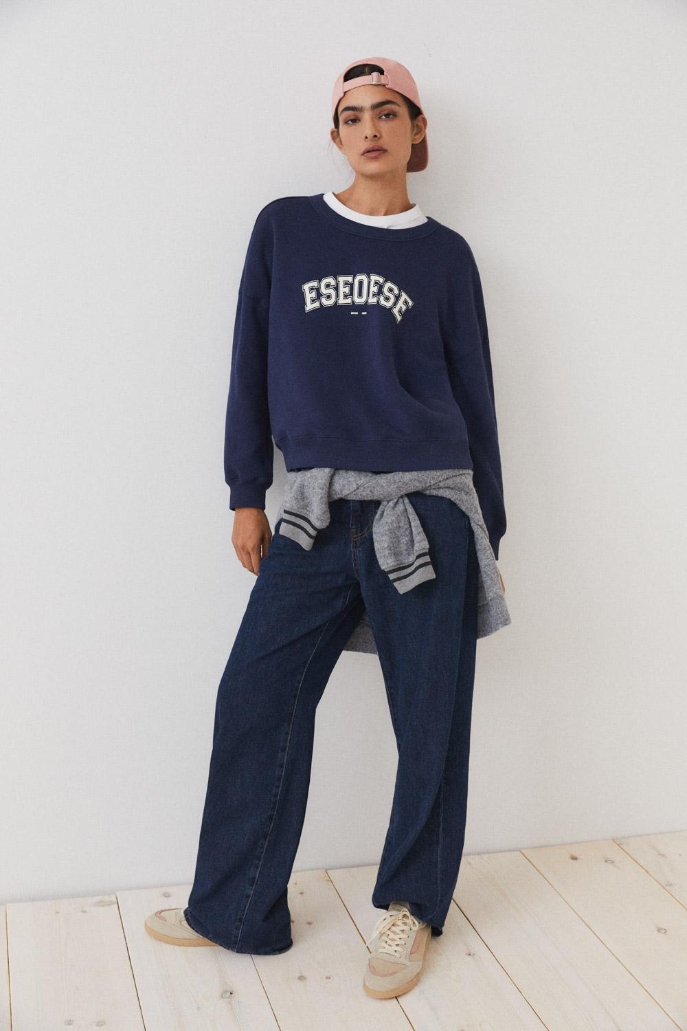 Eseoese SUDADERA ALGODÓN COLLEGE