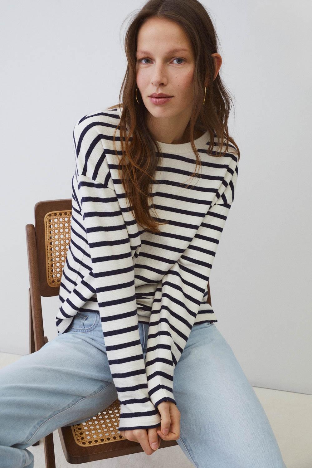 Eseoese SUDADERA ALGODÓN STRIPES