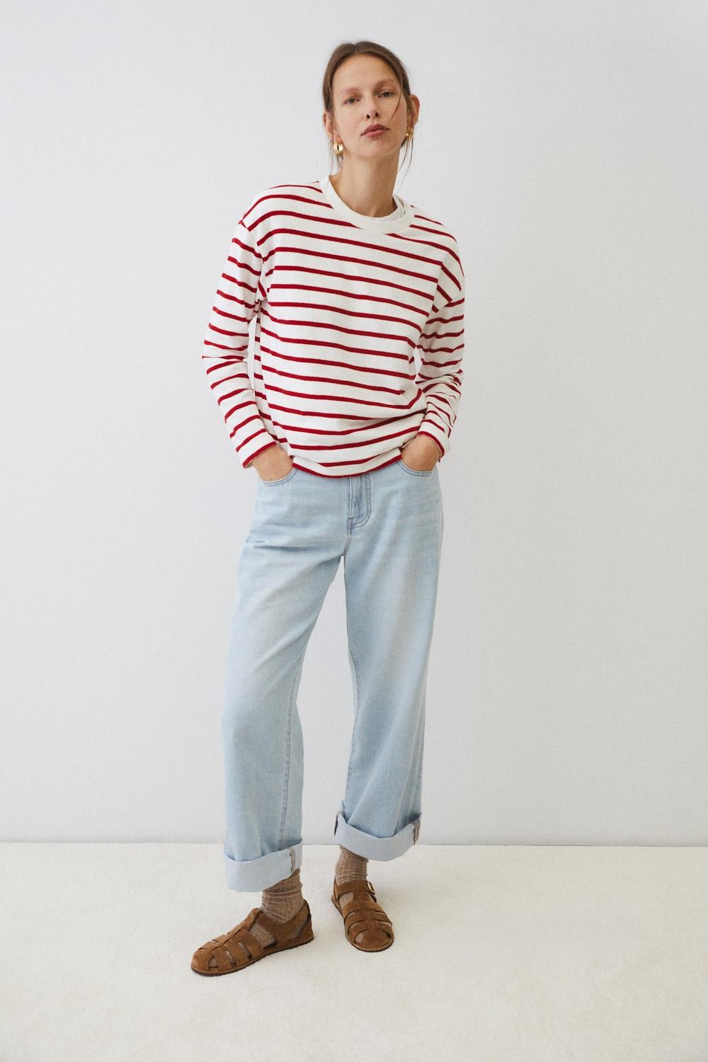 Eseoese SUDADERA ALGODÓN STRIPES