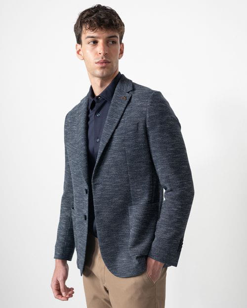 Etiem Americana De Punto Desestructurada Slim Fit Sin Forro