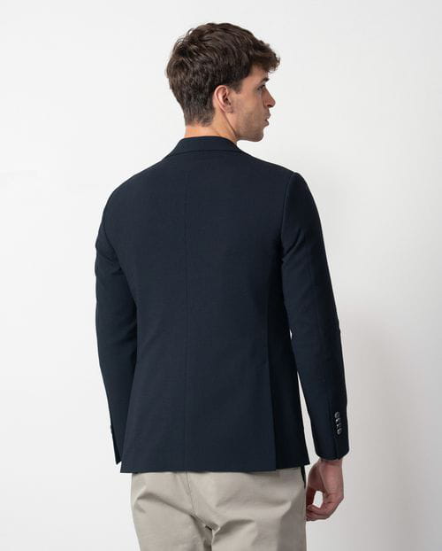 Etiem Americana Tipo ´blazer´ En Estructura De Lana Mezcla Elástica