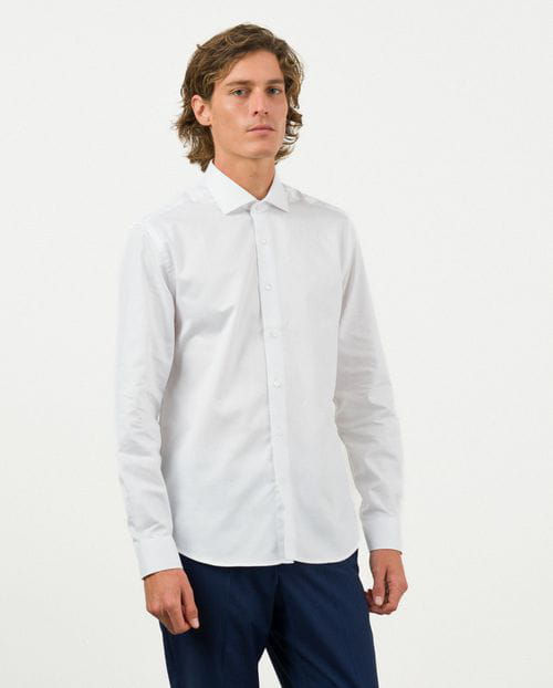 Etiem Camisa De Vestir Slim Fit En Microdibujo De Algodón