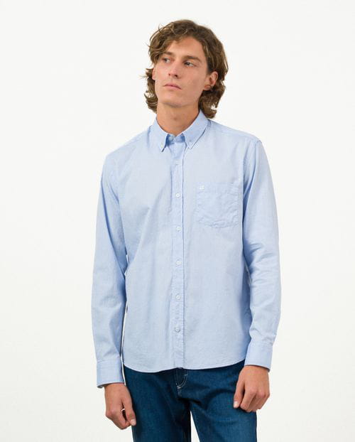 Etiem Camisa sport regular fit en fioxford de algodón