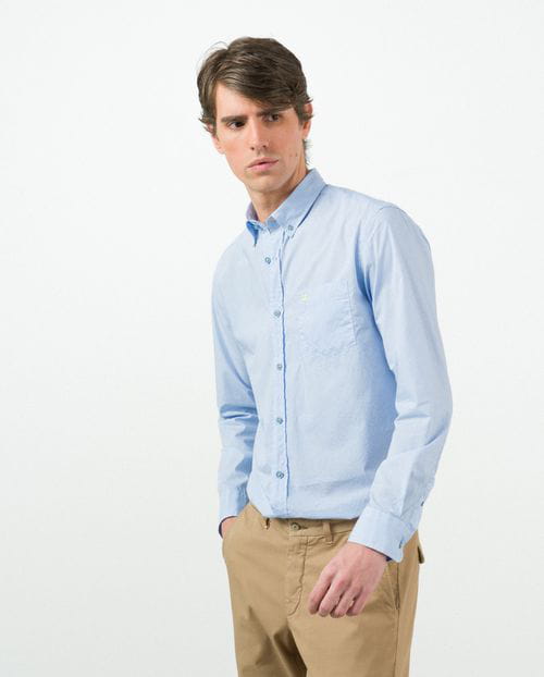 Etiem Camisa Sport Regular Fit En Microdibujo De Algodón