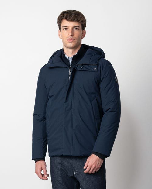 Etiem Cazadora de capucha ultraligera en tejido técnico elástico water repellent