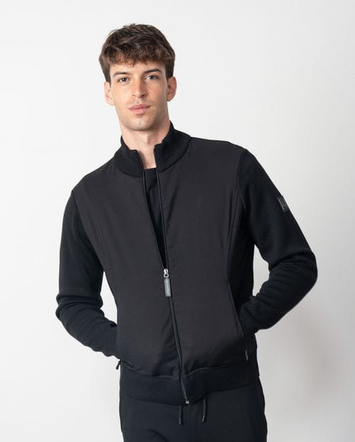 Etiem Chaqueta- Cazadora Combinada De Punto Con Tejido Elástico