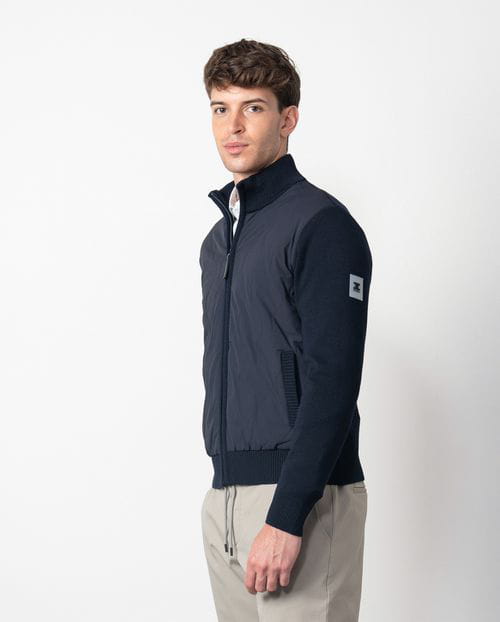 Etiem Chaqueta-cazadora Combinada De Punto Y Tejido Técnico Acolchado