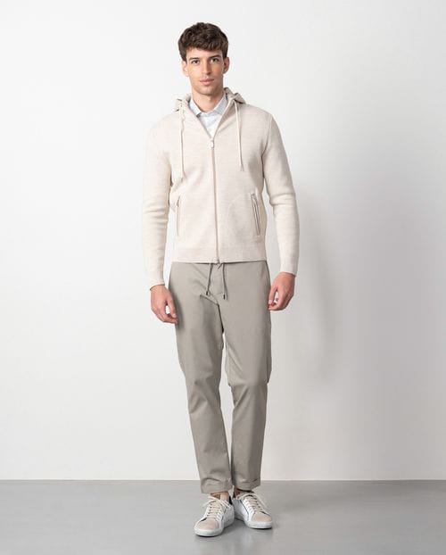 Etiem Chaqueta-cazadora De Punto Tricot Con Cierre De Cremallera Y Capucha Desmontable