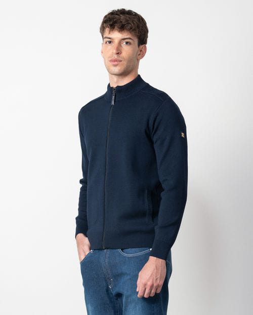 Etiem Chaqueta-cazadora En Punto Cerrojillo Con Cremallera Y Cuello Alto