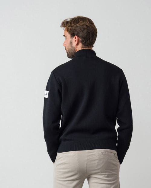 Etiem Chaqueta Combinada De Cremallera Y Bolsillos En Punto Cerrojillo