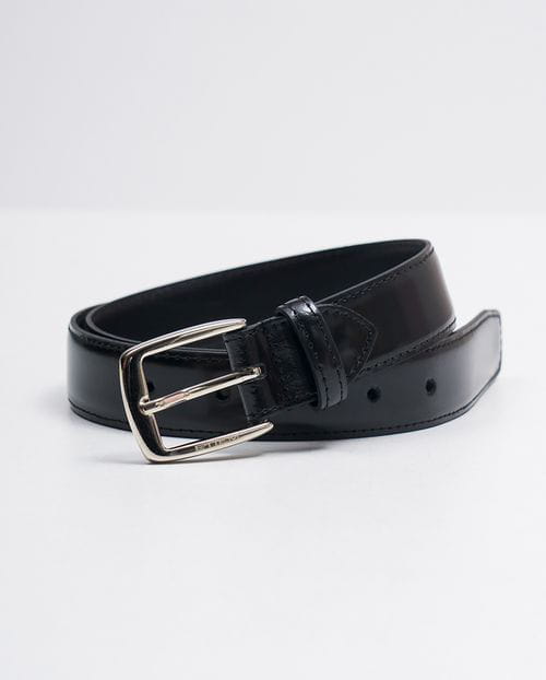 Etiem Cinturón De Vestir Negro En Piel Napa