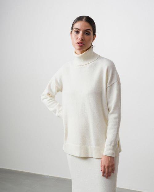 Etiem Jersey De Punto Fino Con Cuello Vuelto