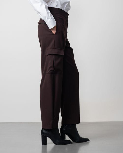 Etiem Pantalón Cargo En Sarga Afranelada Lavable