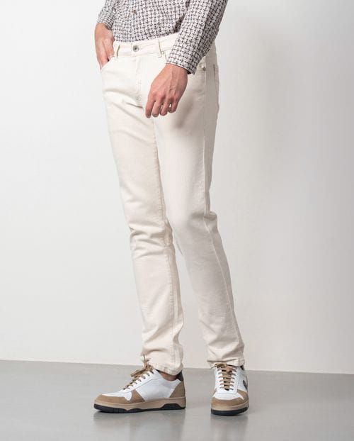 Etiem Tejano Crudo Elástico Slim Fit