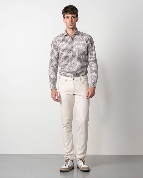 Etiem Tejano crudo elástico slim fit