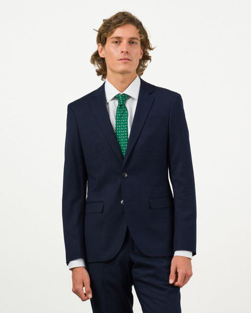 Etiem Traje Extra-slim Fit De Tejido Liso Elástico