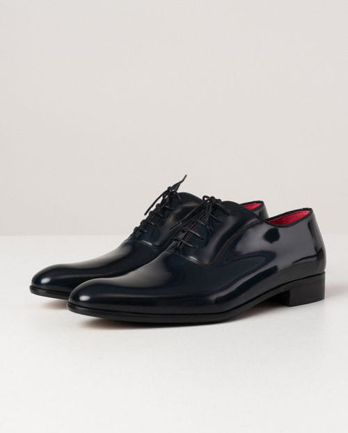 Etiem Zapato de vestir marino en piel semibrillo