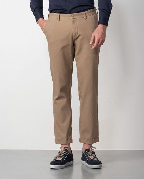 Etiem Pantalón Sport Chino Slim Fit En Microestructura De Algodón Elástico