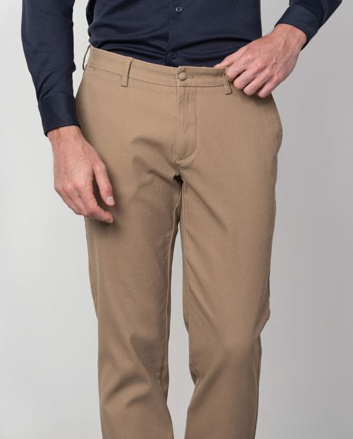 Etiem Pantalón Sport Chino Slim Fit En Microestructura De Algodón Elástico