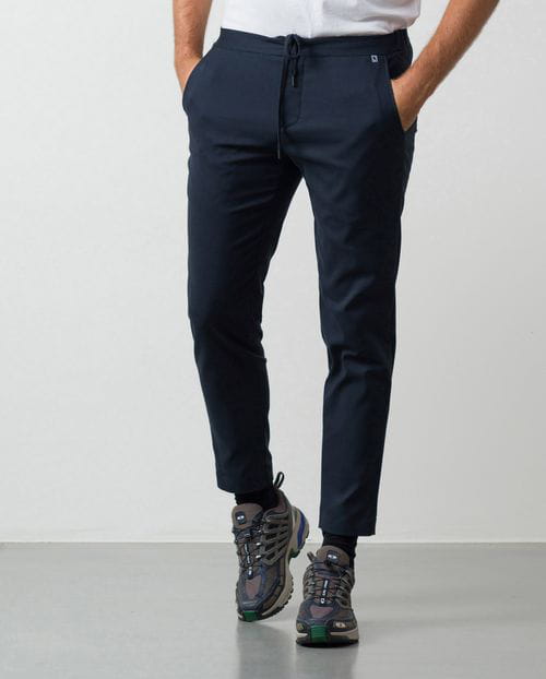 Etiem Pantalón Sport De Cordón Y Goma En La Cintura En Punto Técnico