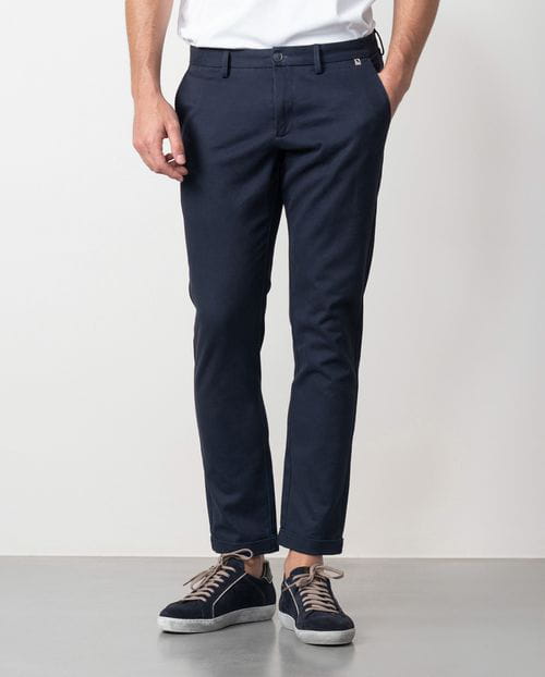 Etiem Pantalón Sport Extra-slim En Diagonal De Algodón Elástico