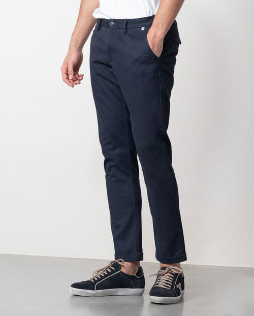 Etiem Pantalón Sport Extra-slim En Diagonal De Algodón Elástico