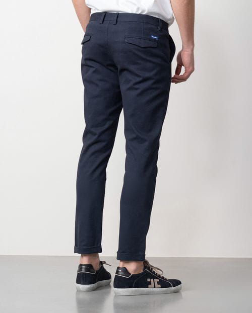 Etiem Pantalón Sport Extra-slim En Diagonal De Algodón Elástico
