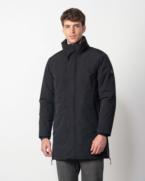 Etiem Parka Acolchada De Cuello Tira `tipo Trench´ Con Cremalleras Waterproof