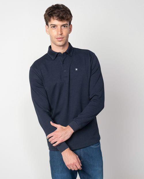 Etiem Polo Camisero De Botones En Punto De Estructura