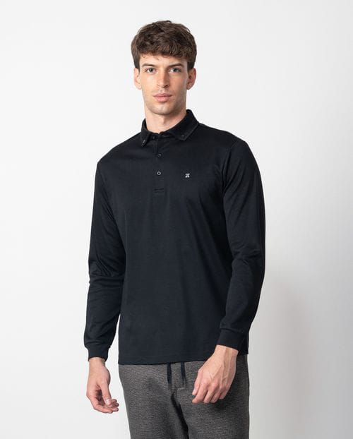 Etiem Polo Cuello Camisero De Botones En Punto Liso Mercerizado