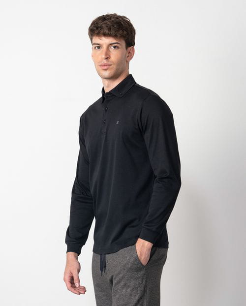 Etiem Polo Cuello Camisero De Botones En Punto Liso Mercerizado