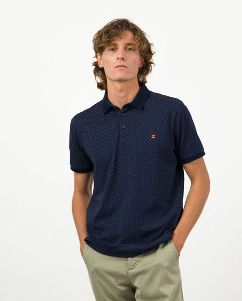 Etiem Polo De Manga Corta Con Estampadito De Flamencos