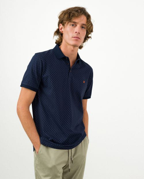 Etiem Polo De Manga Corta Con Estampadito De Flamencos